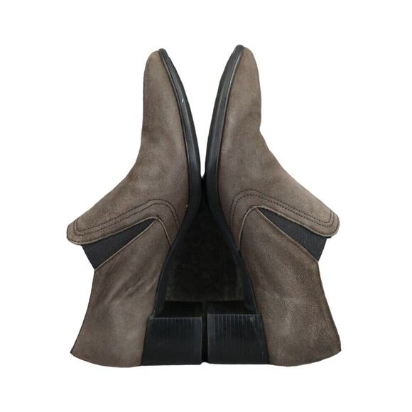 Munro Shoes Womens 8.5 Bootie Fashion Annee Professional Comfort Suede Brown Zip - Picture 9 of 14